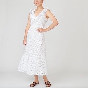 NWT JCREW Tiered midi dress in embroidered eyelet